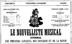 Accéder à la page "Nouvelliste musical (Le) "