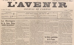 Accéder à la page "Le Journal de l'Ariège / L'Avenir (Foix)"