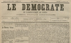 Accéder à la page "Le Démocrate, journal de l'arrondissement de Pamiers (Foix)"