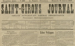 Accéder à la page "Saint-Girons Journal"