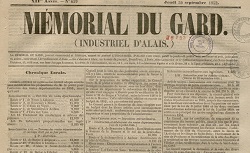 Accéder à la page "Le Wagon : journal de l'arrondissement d'Alais / Le Mémorial d'Alais et de l'arrondissement / Le Mémorial industriel du Gard [puis Mémorial du Gard (Industriel d'Alais)]"