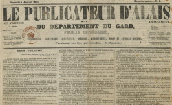 Accéder à la page "Publicateur d'Alais et du département du Gard (Le)"