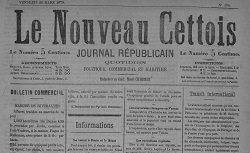 Accéder à la page "Le Nouveau Cettois, journal républicain quotidien"