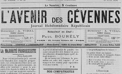 Accéder à la page "L'Avenir lozérien / L'Avenir des Cévennes (Florac)"