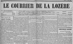 Accéder à la page "Le Courrier de la Lozère (Mende)"