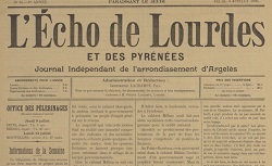 Accéder à la page "L'Écho de Lourdes, journal indépendant de l'arrondissement d'Argelès"