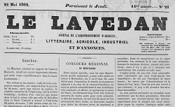 Accéder à la page "Le Lavedan, journal de l'arrondissement d'Argelès / Journal [de la grotte] de Lourdes"