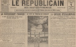 Accéder à la page "Le Républicain des Hautes-Pyrénées (Tarbes)"