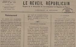 Accéder à la page "Le Courrier républicain de l'arrondissement de Bagnères / Le Réveil républicain"