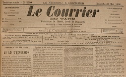 Accéder à la page "Le Courrier du Tarn (Castres)"