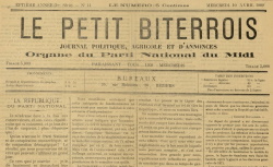 Accéder à la page "Le Petit Biterrois (Béziers)"