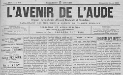 Accéder à la page "Avenir de l'Aude (L') (1884-1886) (Carcassonne)"