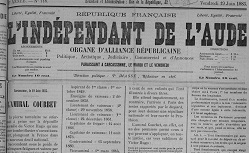 Accéder à la page "L'Indépendant de l'Aude (Carcassonne)"