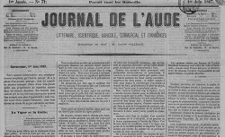 Accéder à la page "Journal de l'Aude (Carcassonne)"