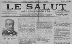 Accéder à la page "Le Salut, journal de l'Aude (Carcassonne)"