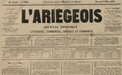 Accéder à la page "L'Ariégeois (Foix)"