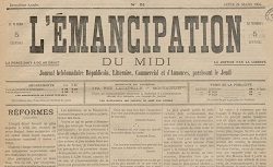 Accéder à la page "L'Émancipation de Tarn-et-Garonne : journal de la démocratie du département"