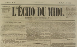 Accéder à la page "L'Écho du Midi (Montpellier)"