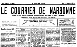 Accéder à la page "Courrier de Narbonne (Le)"