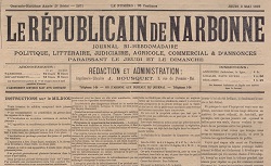 Accéder à la page "Le Républicain de Narbonne"