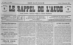 Accéder à la page "Le Rappel de l'Aude (Carcassonne)"