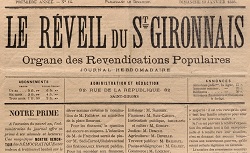 Accéder à la page "Le Réveil du St-Gironnais"