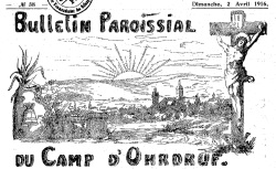 Accéder à la page "Bulletin paroissial du camp d'Ohrdruf (Thuringe)"