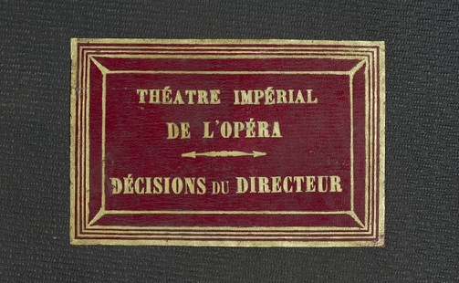 Accéder à la page "Archives de l'Opéra de Paris"