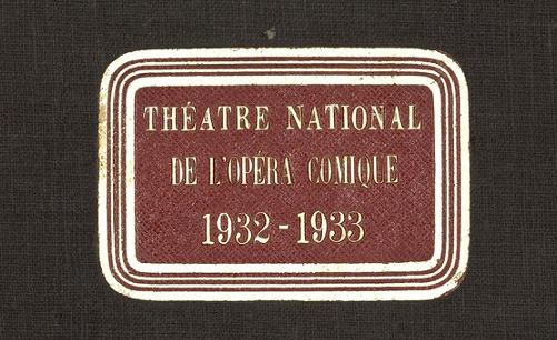 Accéder à la page "Archives de l'Opéra-Comique"