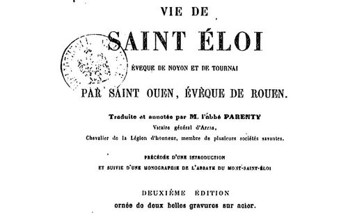 Accéder à la page "Saint Ouen, Vie de saint Éloi, évêque de Noyon et de Tournai"
