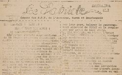Accéder à la page "Patriote (Le) (Auvergne, Forez et Bourbonnais)"