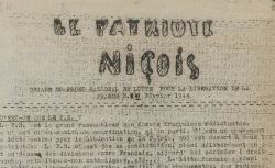 Accéder à la page "Patriote niçois (Le) (Alpes-Maritimes, Basses-Alpes)"