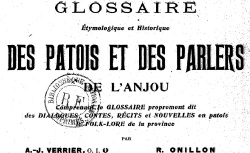 Accéder à la page "Verrier & Onillon, Glossaire étymologique et historique des patois et des parlers de l'Anjou"