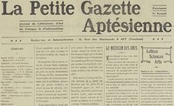 Accéder à la page "Petite gazette aptésienne (La)"