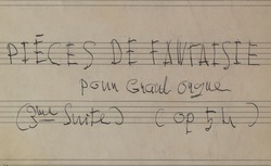 Accéder à la page "Louis Vierne, Pièces de fantaisie, 1927"