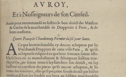 Accéder à la page "Drapiers de Paris (1606?)"