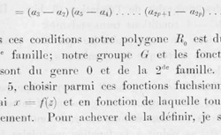 POINCARÉ, Henri (1854-1912) Mémoire sur les fonctions fuchsiennes