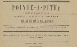 Accéder à la page "Pointe-à-Pitre : organe des dames de la colonie"