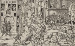 Massacre de la Saint-Barthélemy : [estampe] (détail)