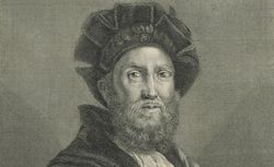 portrait de Castiglione d'Après le Tableau de Raphaël, qui est dans le Cabinet du Roy. // ..., gravé par Nicolas Edelinck. : [estampe] 