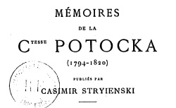 Accéder à la page "Potocka, comtesse, Mémoires"