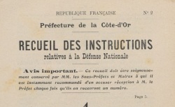 Accéder à la page "Instructions de la préfecture relatives à la Défense nationale"