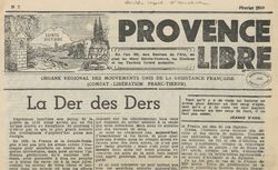 Accéder à la page "Provence libre"