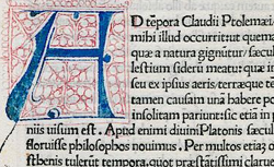 PTOLEMAEUS, Claudius (100?-170?) Cosmographia