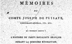 Accéder à la page "Puisaye, comte Joseph de, Mémoires"