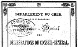 Accéder à la page "Rapports et délibérations du Conseil général"