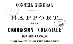 Accéder à la page "Rapports de la Commission coloniale"