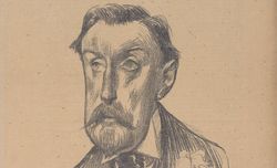 Recueil. Portraits d'Alphonse Allais, homme de lettres portrait d'A. Allais par Scevour - pour les Quat'Z'Arts