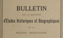 Accéder à la page "Société d'études historiques, géographiques et scientifiques de la région parisienne"