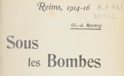 Accéder à la page "Reims sous les bombes"